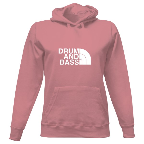 Dámská mikina s kapucí s potiskem Drum and bass x the north face