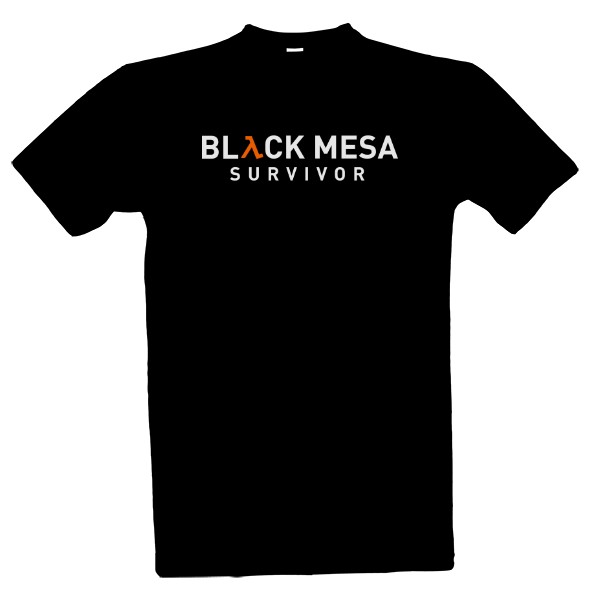 Tričko s potiskem Half-Life Black mesa survivor