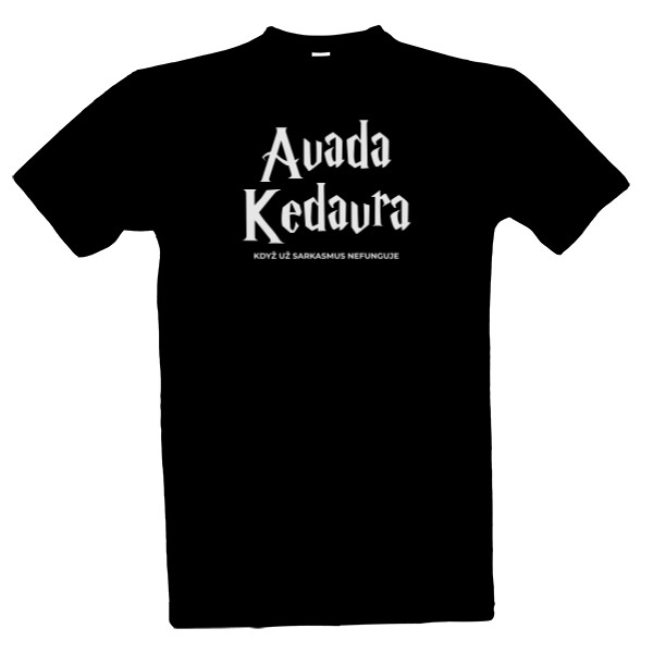 Tričko s potiskem Harry Potter Avada Kedavra white