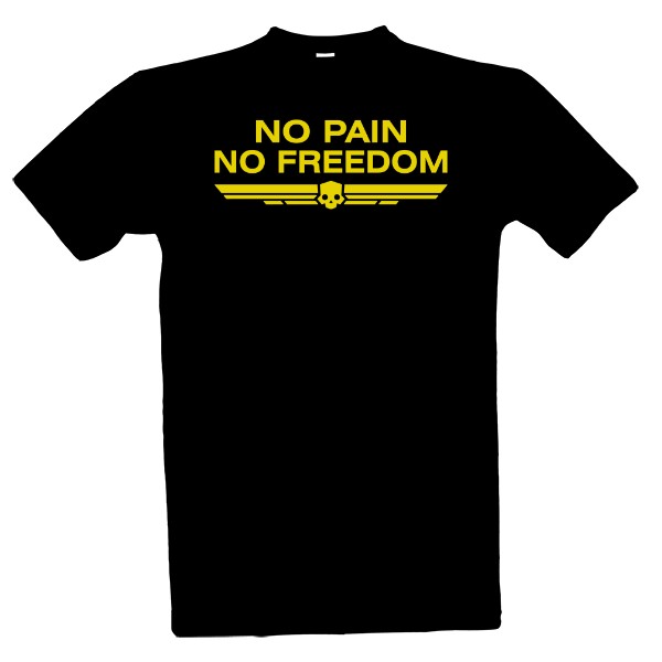 Tričko s potiskem Helldivers II No pain no freedom